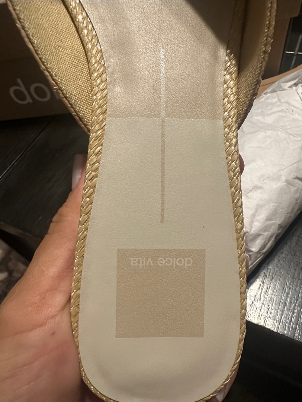 Dolce Vita Beige Embroidered Pointed Mules with Pink and Yellow Floral Detail - Picture 4 of 6